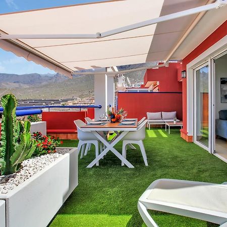 Wonderful View, Huge Terrace Solarium, Private Parking Apartment Costa Adeje  Bagian luar foto
