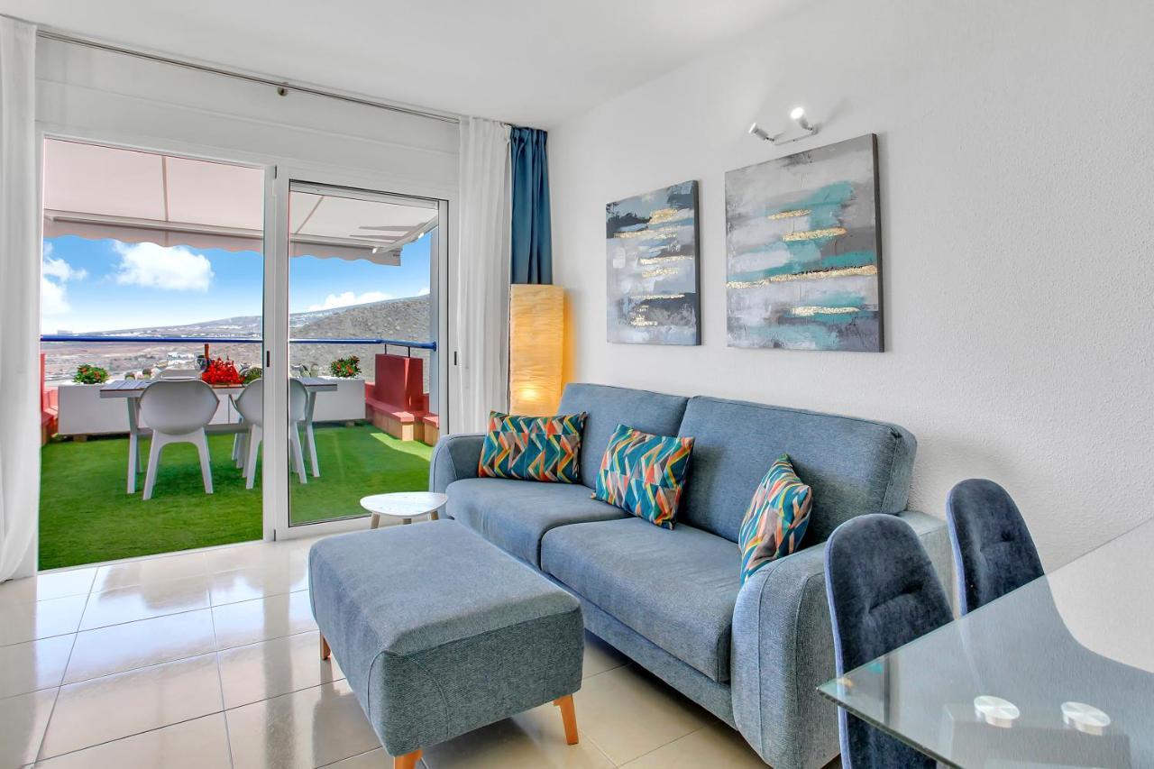 Wonderful View, Huge Terrace Solarium, Private Parking Apartment Costa Adeje  Bagian luar foto